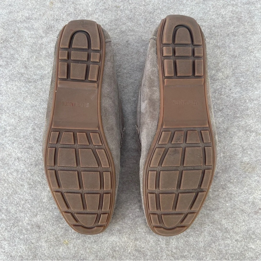 Steve Madden Marionn Leather Suede Studded Driver Slip On Loafers Men’s Size 12